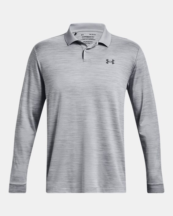 Men's UA Matchplay Long Sleeve Polo in Gray image number 4
